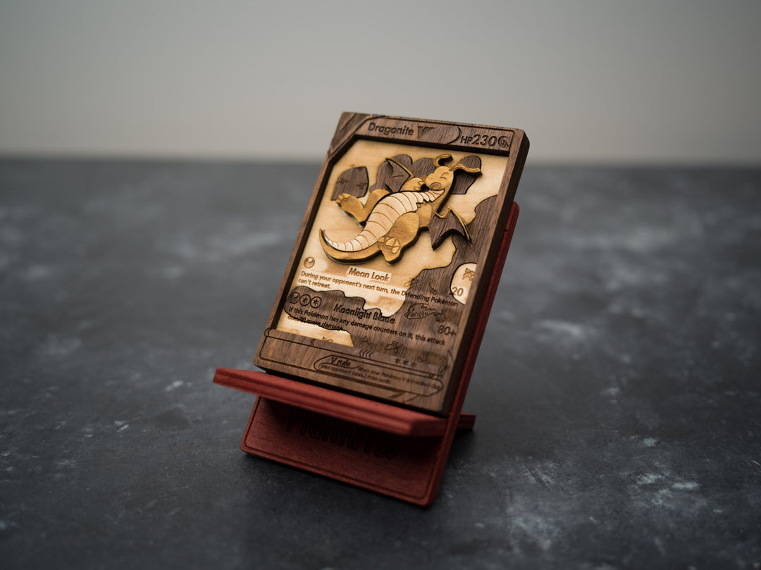 Custom Wooden Pokemon Cards