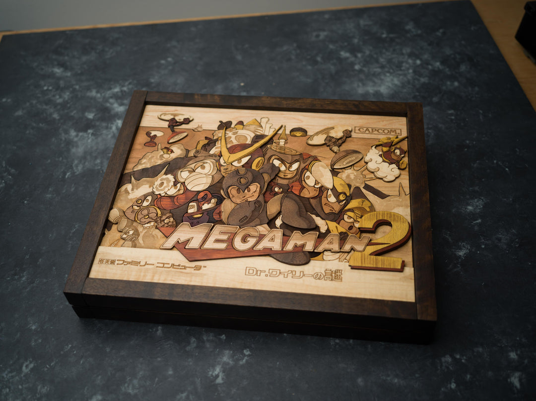 Wooden MegaMan 2 print