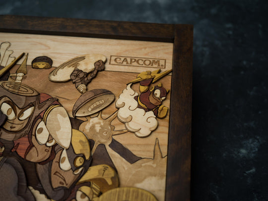 Wooden MegaMan 2 print