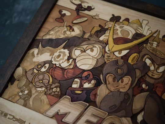 Wooden MegaMan 2 print