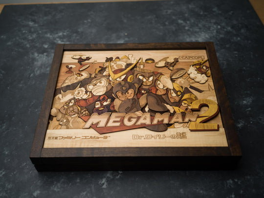Wooden MegaMan 2 print