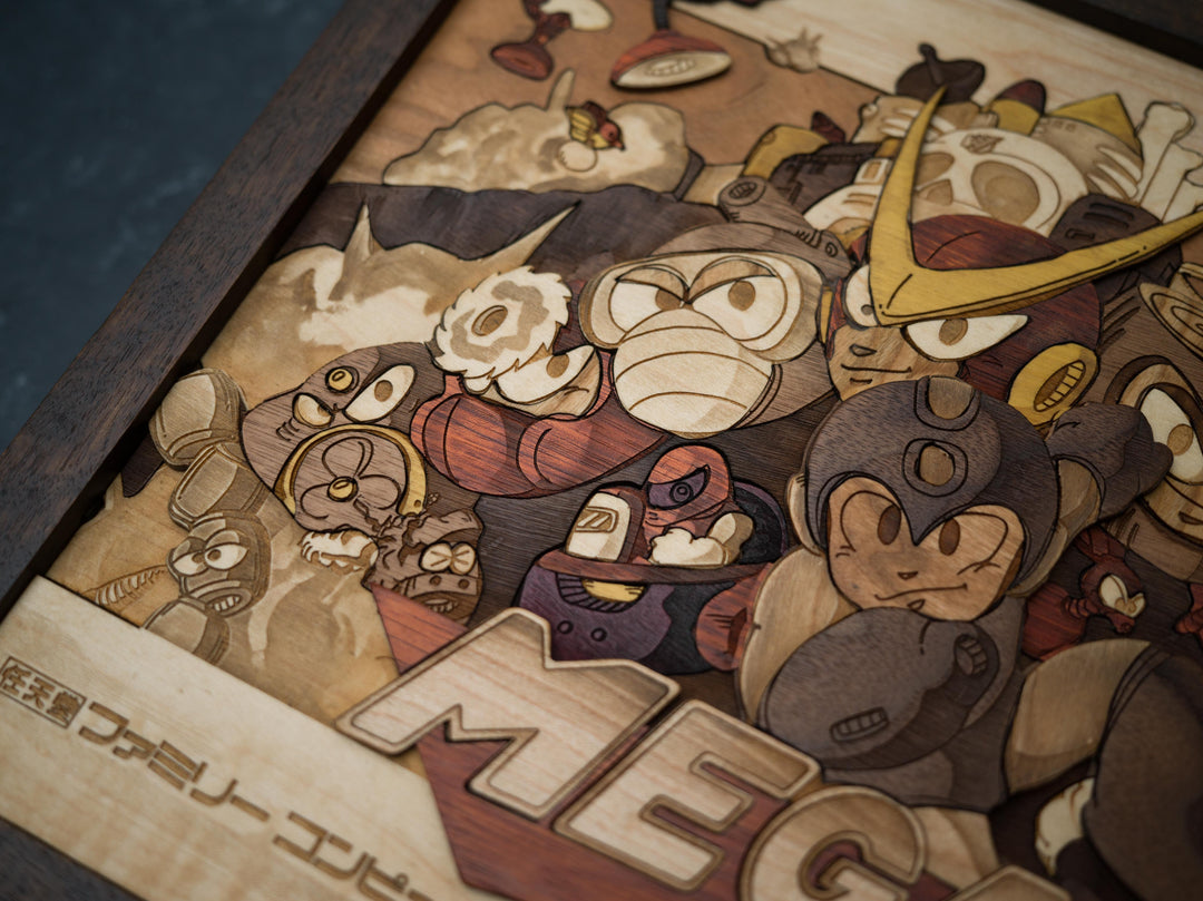 Wooden MegaMan 2 print