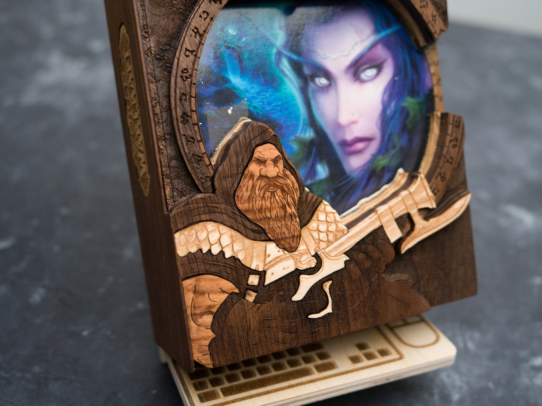 Wooden World of Warcraft game sleeve