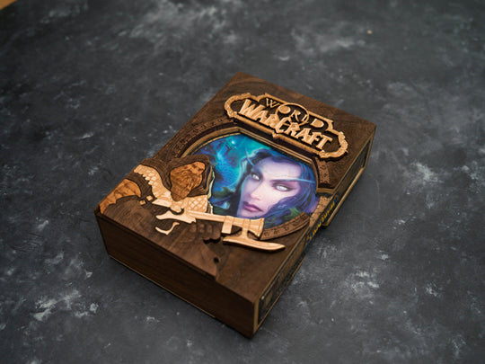 Wooden World of Warcraft game sleeve