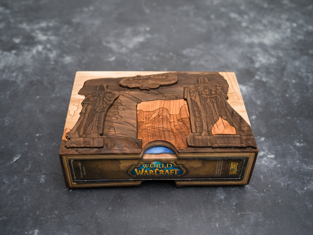 Wooden World of Warcraft game sleeve