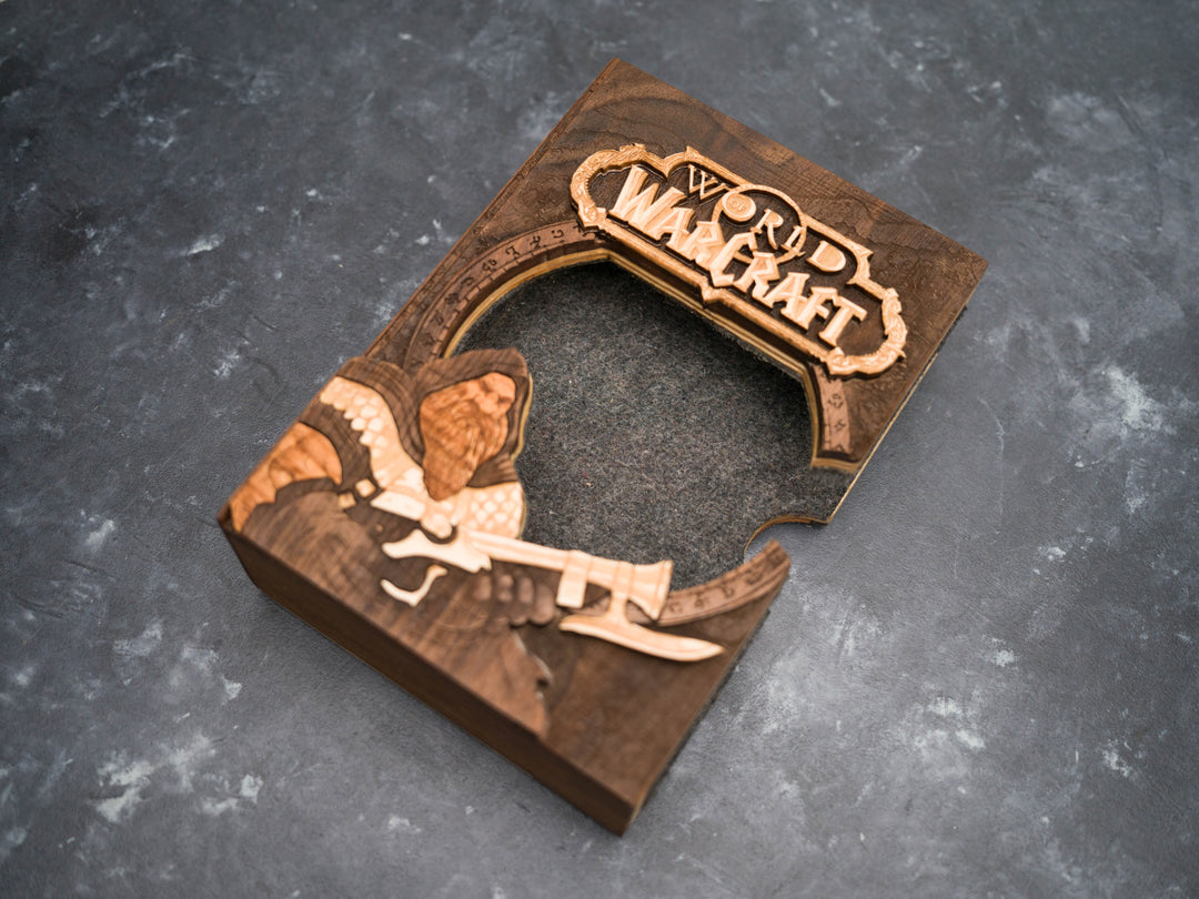 Wooden World of Warcraft game sleeve