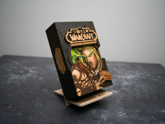 Wooden World of Warcraft Burning Crusade game sleeve