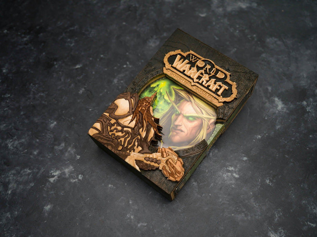 Wooden World of Warcraft Burning Crusade game sleeve