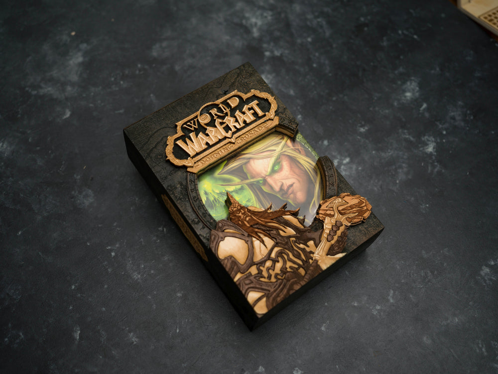 Wooden World of Warcraft Burning Crusade game sleeve