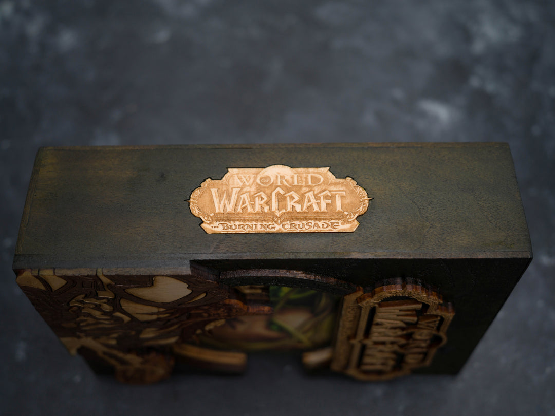 Wooden World of Warcraft Burning Crusade game sleeve