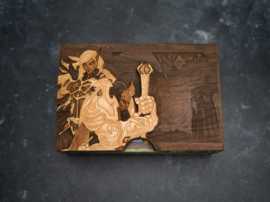 Wooden World of Warcraft Burning Crusade game sleeve