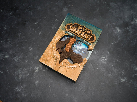 Wooden World of Warcraft Wrath of the Lich King game sleeve