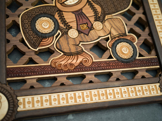 Wooden Henna / Mehndi Donkey Kong Bananza Print