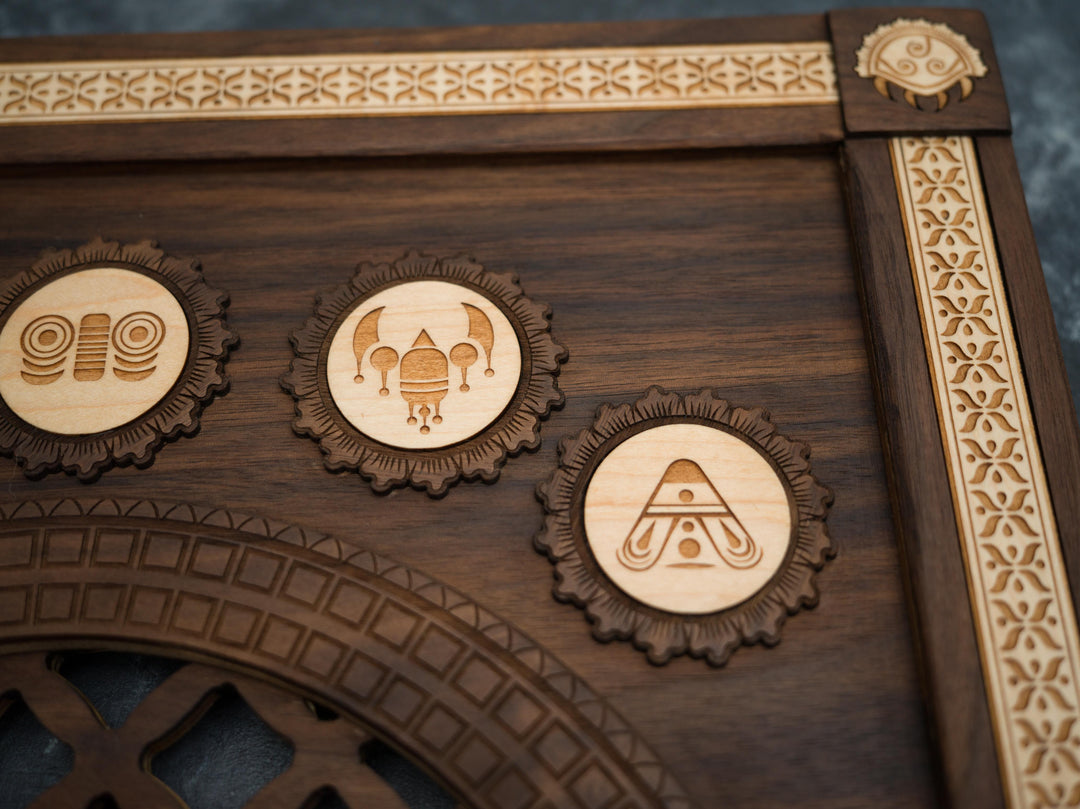 Wooden Henna / Mehndi Metroid Samus Print