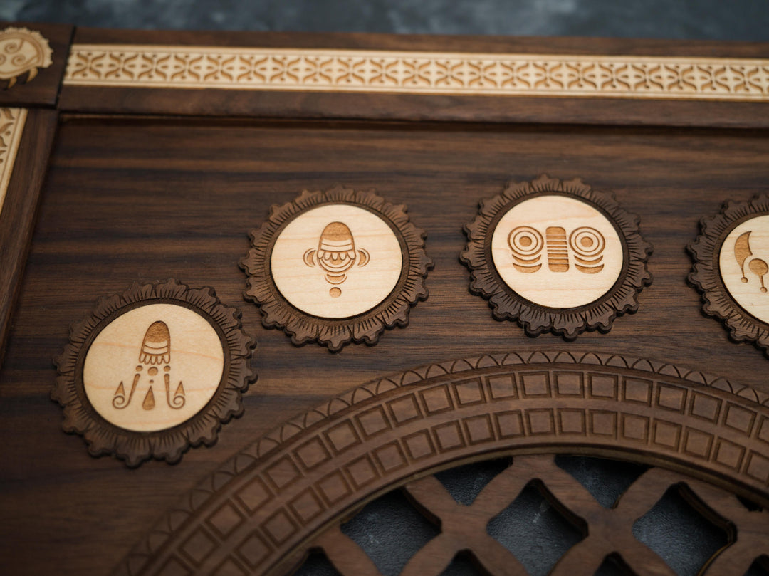 Wooden Henna / Mehndi Metroid Samus Print