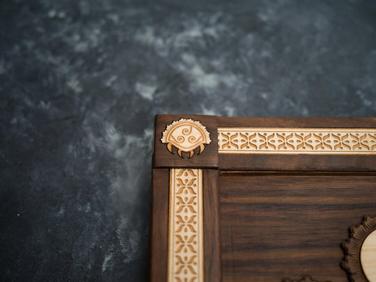 Wooden Henna / Mehndi Metroid Samus Print