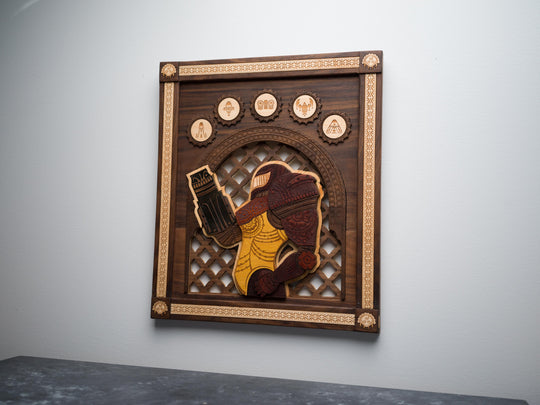 Wooden Henna / Mehndi Metroid Samus Print