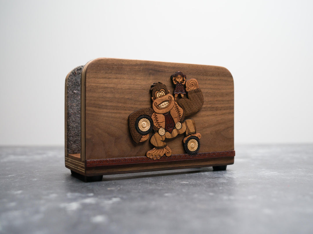 Wooden Henna / Mehndi Donkey Kong Bananza Nintendo Switch 2 Dock Sleeve