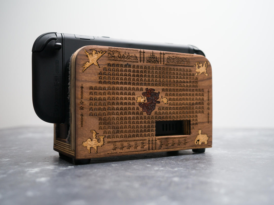 Wooden Zelda Breath of the Wild Nintendo Switch 2 Dock Sleeve