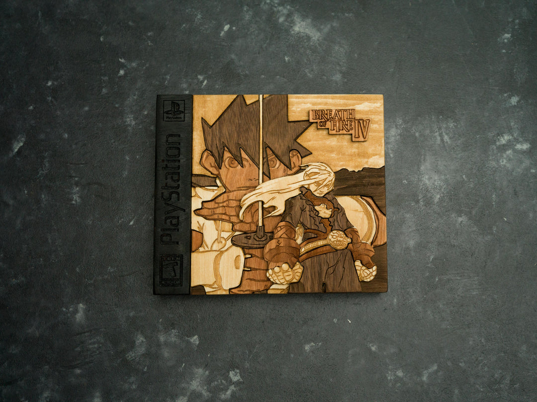 Breath of Fire 4 PlayStation Cover Replica