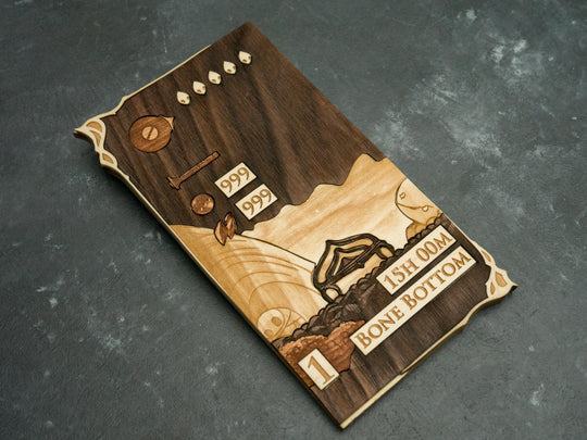 Custom Engraved Hollow Knight Silksong save menu