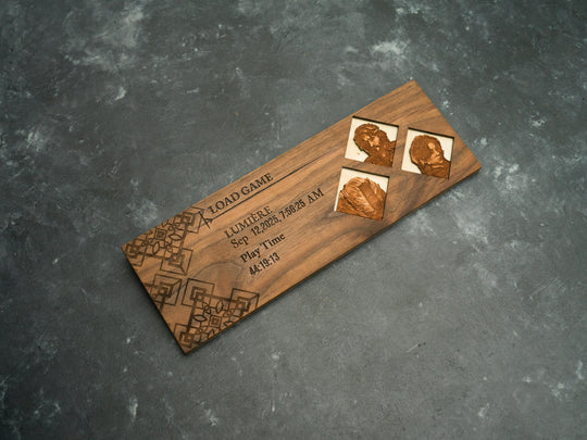 Custom Engraved Clair Obscur Expedition 33 save menu