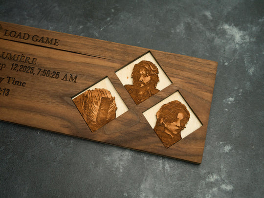 Custom Engraved Clair Obscur Expedition 33 save menu