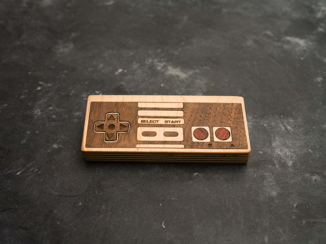 Wooden NES Bottle opener with magnets