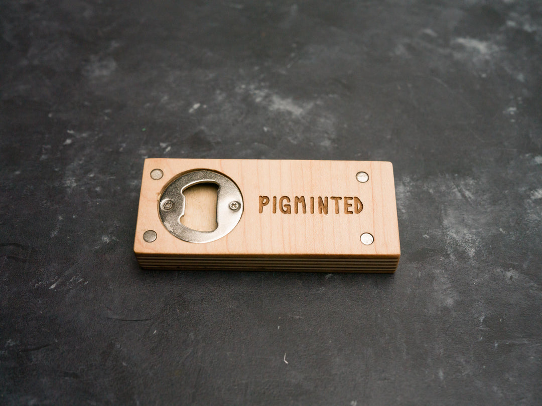 Wooden NES Bottle opener with magnets