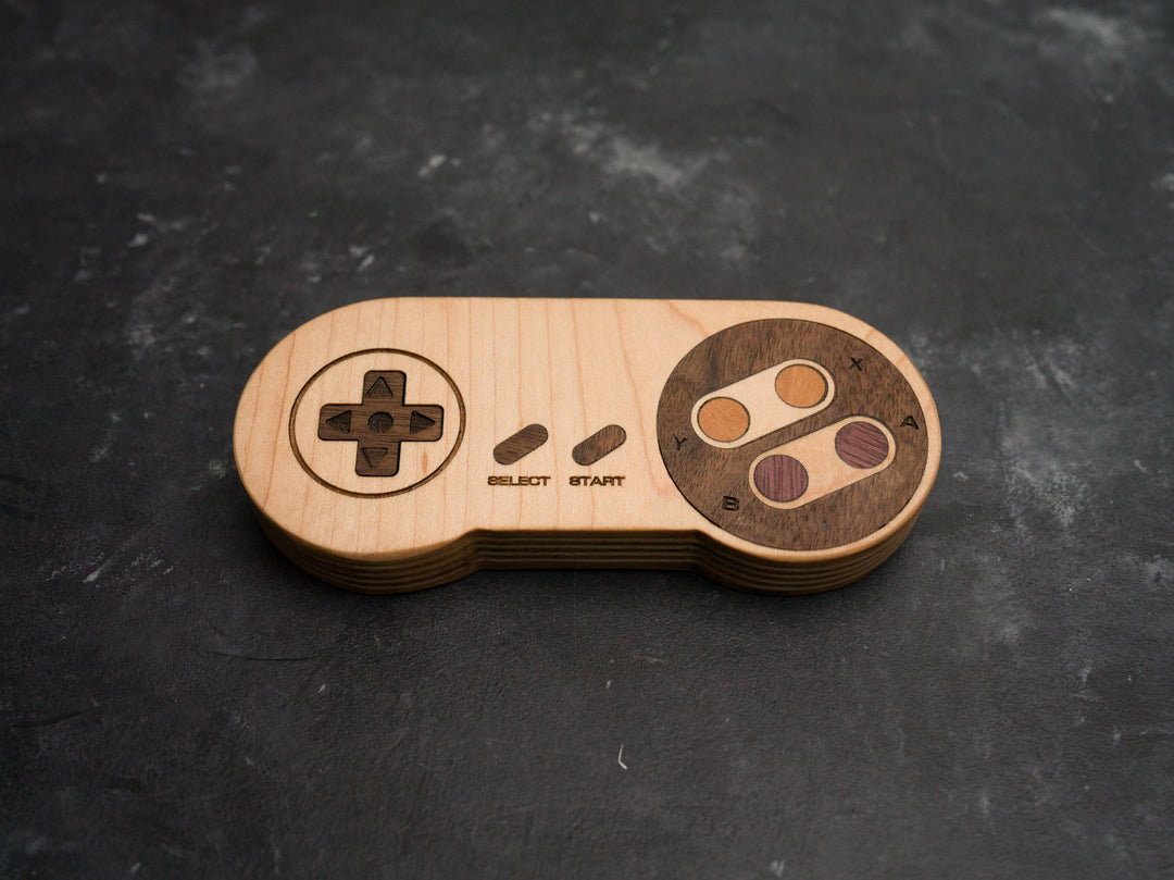 Wooden SNES Bottle opener with magnets
