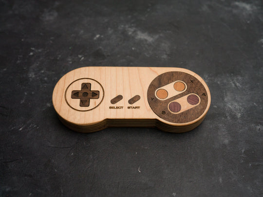 Wooden SNES Bottle opener with magnets