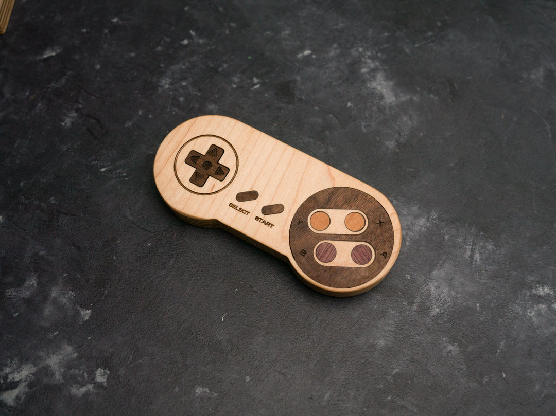Wooden SNES Bottle opener with magnets