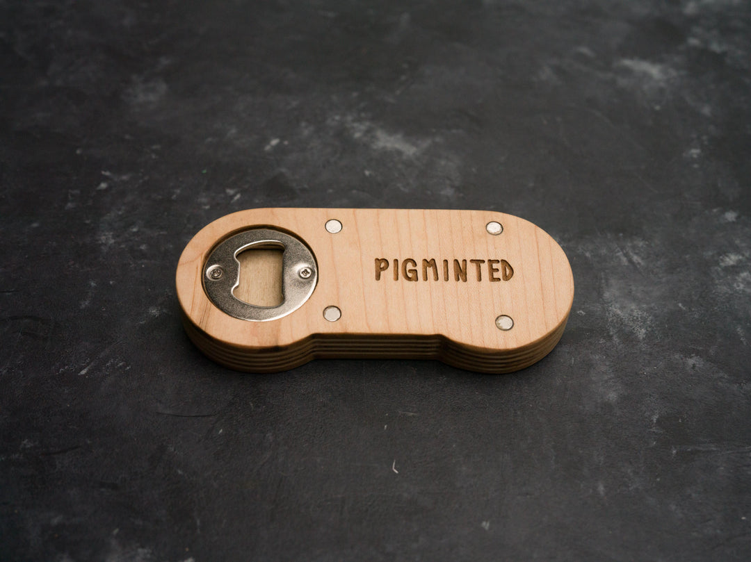 Wooden SNES Bottle opener with magnets