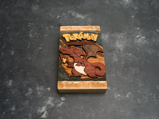 Wooden Pokemon Booster Pack bottle opener with magnets