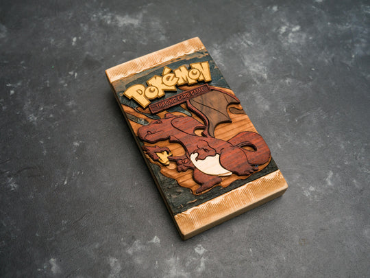 Wooden Pokemon Booster Pack bottle opener with magnets