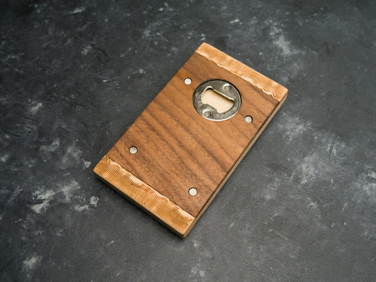 Wooden Pokemon Booster Pack bottle opener with magnets