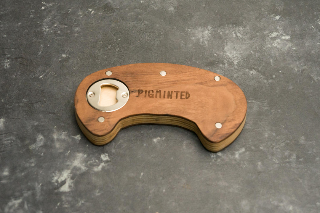 Wooden Sega Genesis Bottle opener with magnets