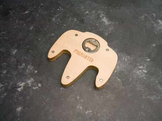 Wooden N64 Bottle opener with magnets