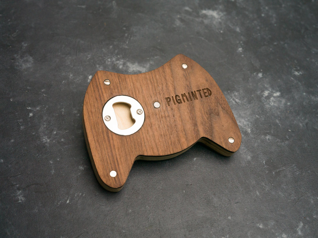 Wooden Xbox Bottle opener with magnets