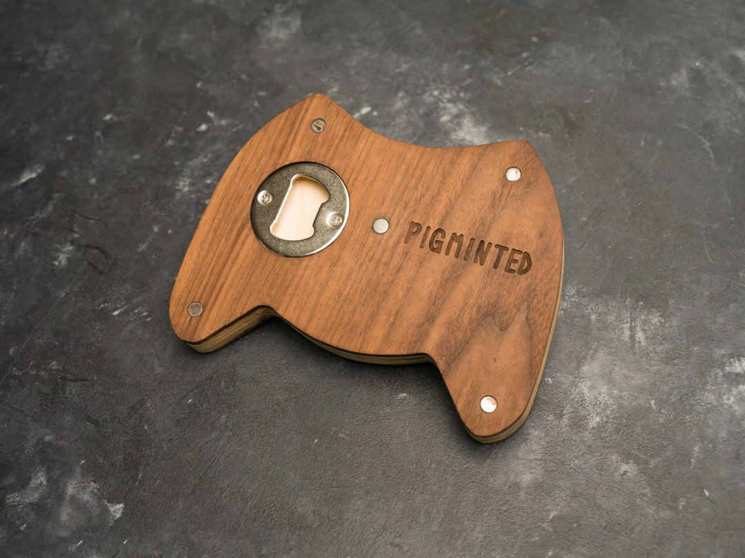 Wooden Xbox Bottle opener with magnets