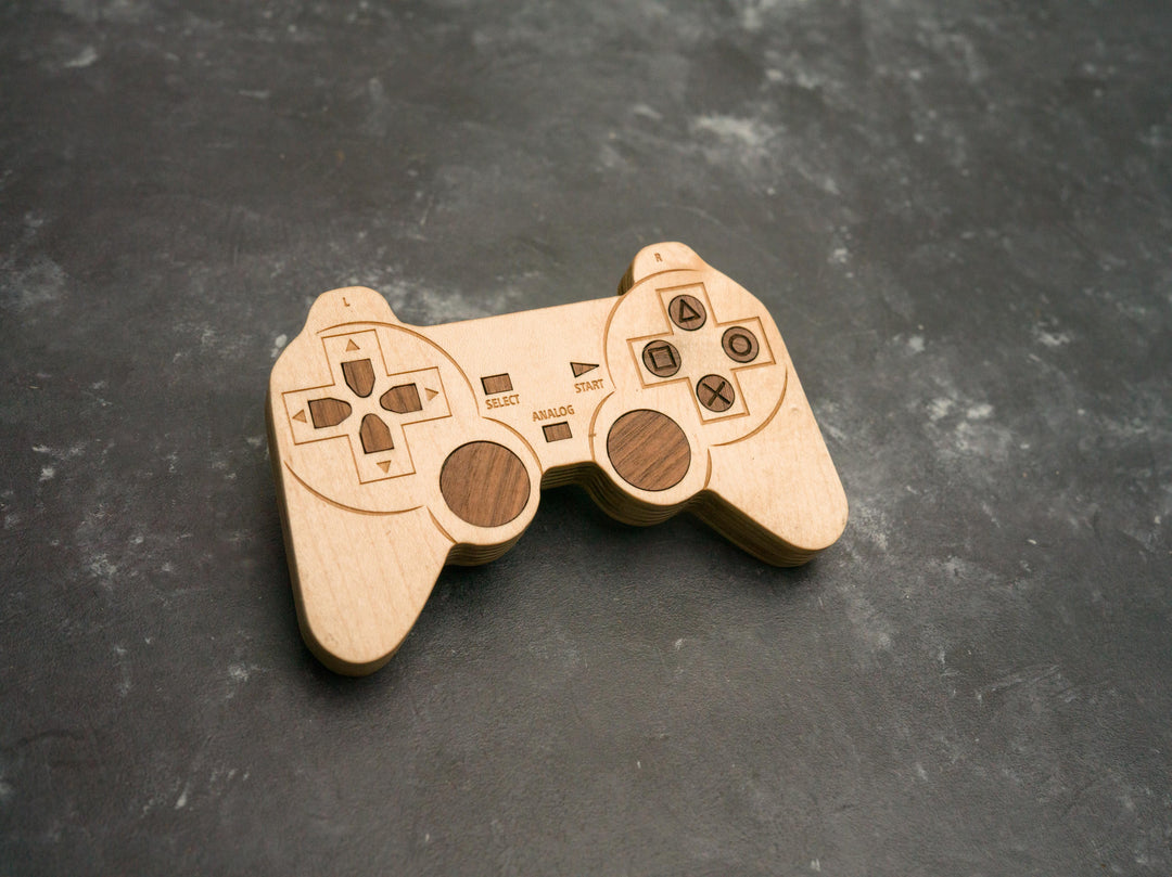 Wooden PS1 Bottle opener with magnets