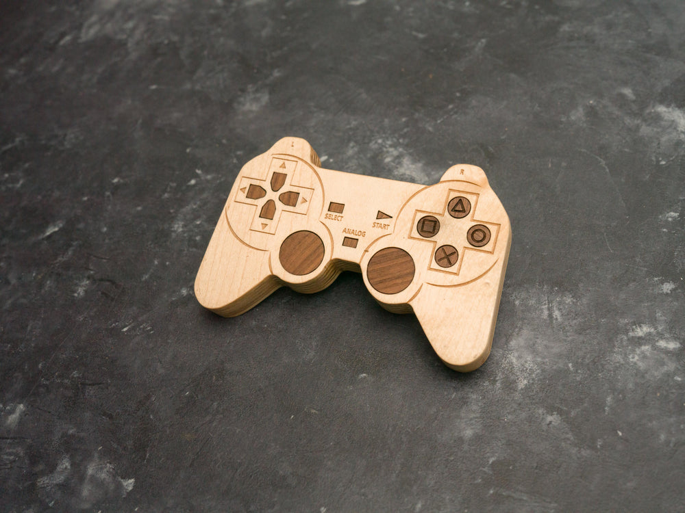 Wooden PS1 Bottle opener with magnets