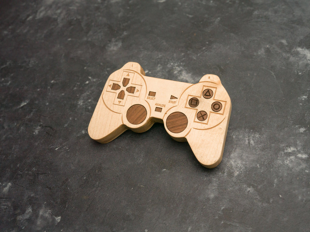 Wooden PS1 Bottle opener with magnets