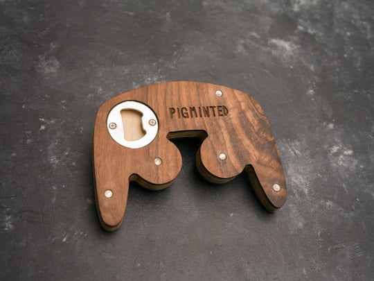 Wooden Gamecube Bottle opener with magnets