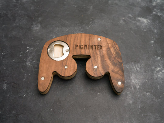 Wooden Gamecube Bottle opener with magnets