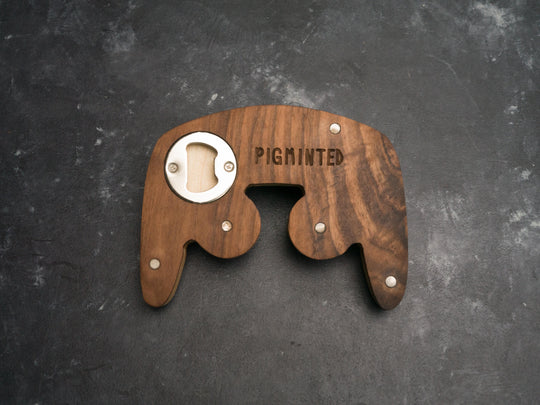 Wooden Gamecube Bottle opener with magnets