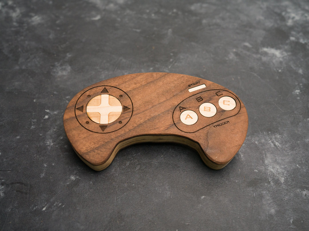 Wooden Sega Genesis Bottle opener with magnets