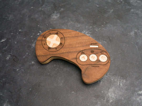 Wooden Sega Genesis Bottle opener with magnets