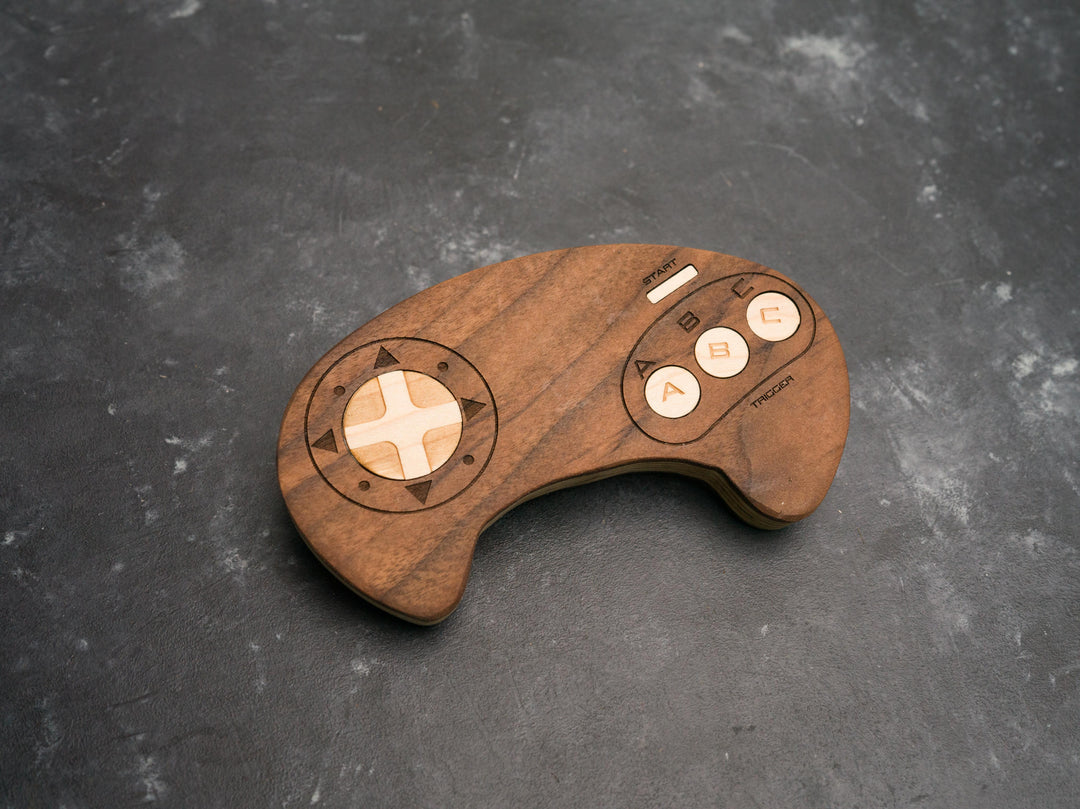 Wooden Sega Genesis Bottle opener with magnets
