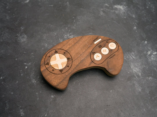 Wooden Sega Genesis Bottle opener with magnets